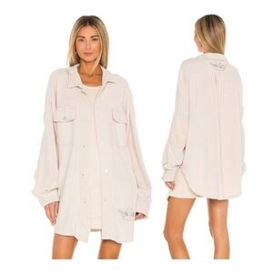 Boys lie inside out cozy shacket- one size NWOT